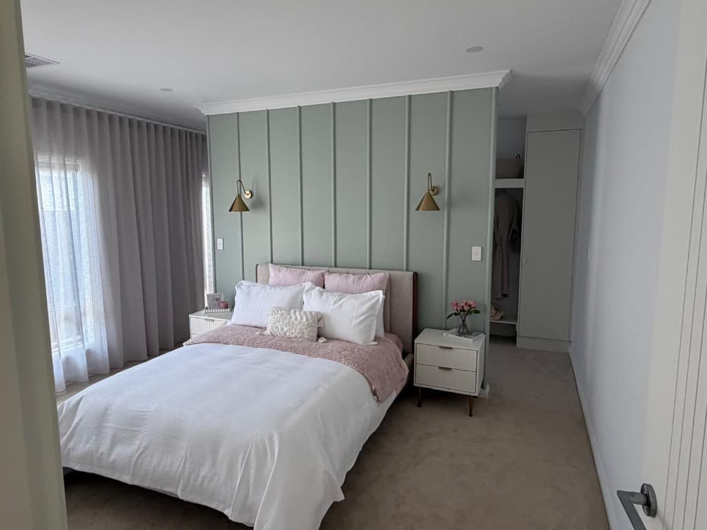 Bedroom feature wall